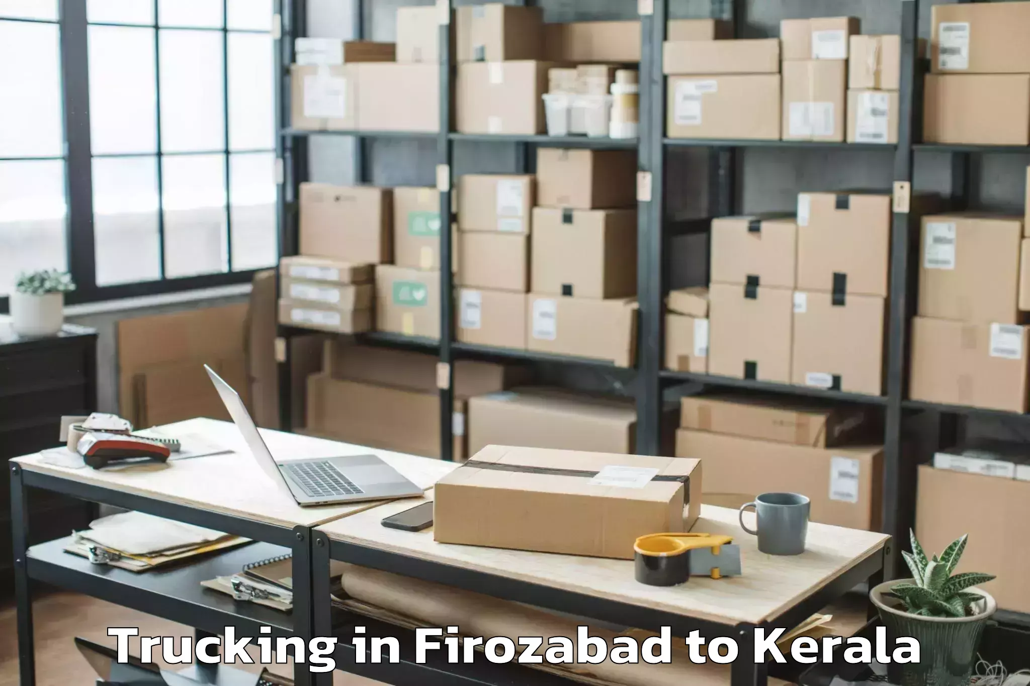 Professional Firozabad to Chiramanangad Trucking